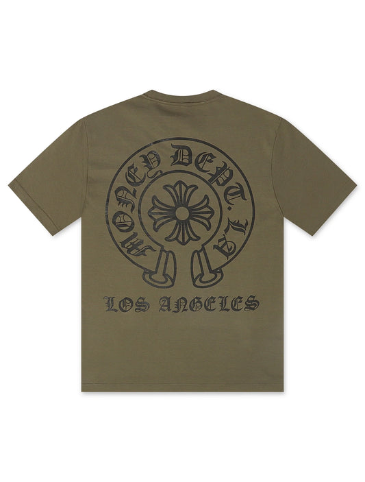 Money Dept. Vintage Old English Tee - Olive/Black